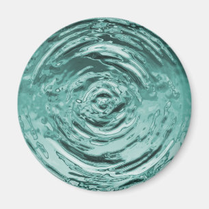 Imán El agua riega Verde azulado