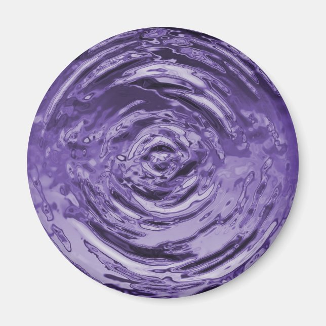Imán El agua ripple púrpura (Frente)