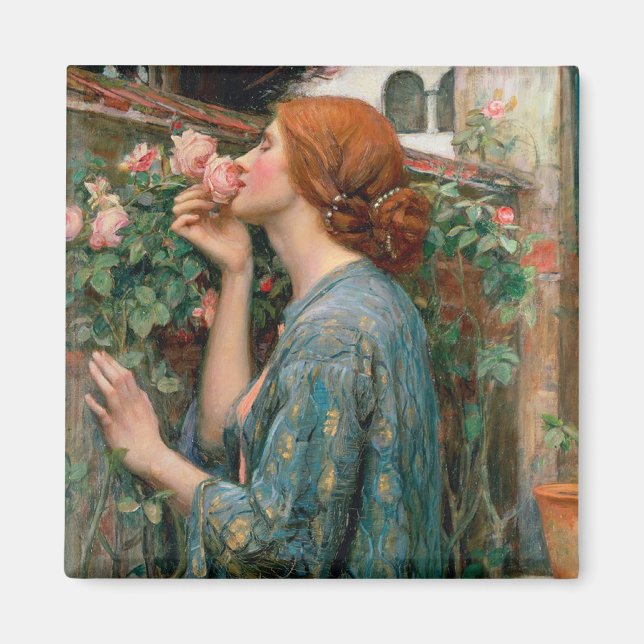 Imán El alma del Rosa - John William Waterhouse (Frente)