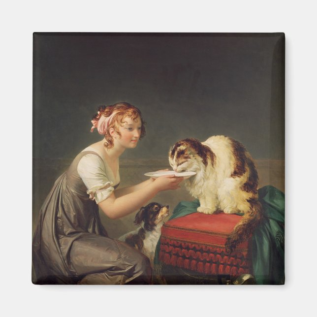 Imán El almuerzo del gato (Frente)