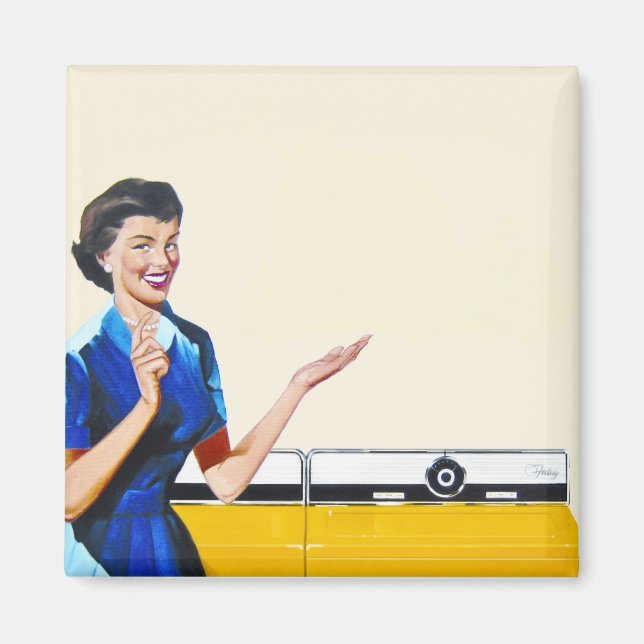 Imán El ama de casa y el New Washer (Frente)