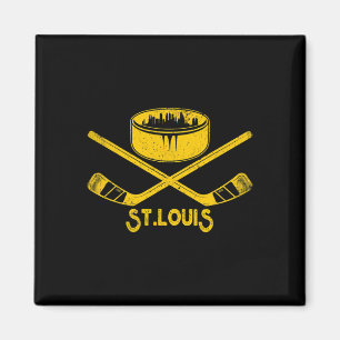 Imán El amante del hockey sobre hielo Retro de St. Loui