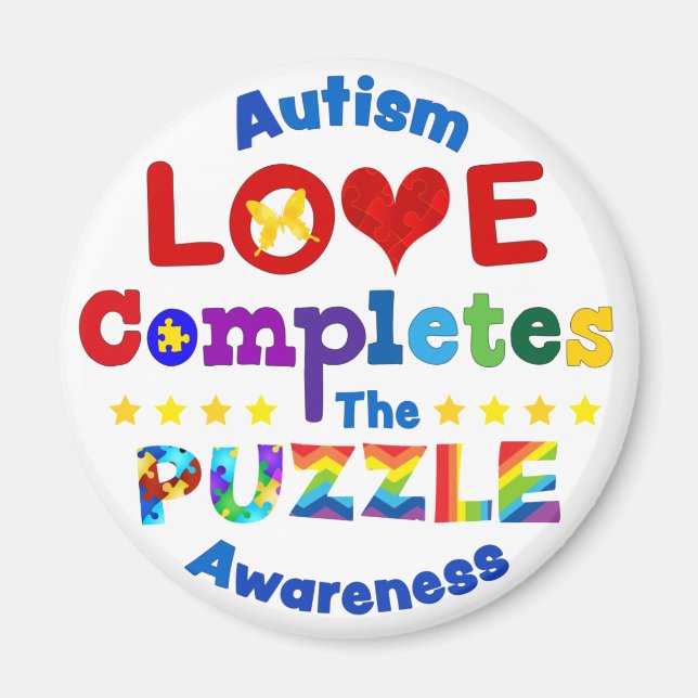 Imán El amor completa el rompecabezas (Frente)