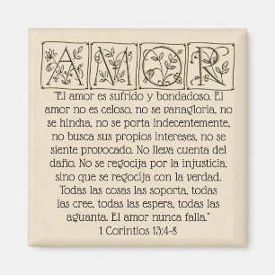 Imán El amor de Amor… es… escritura Magnet~Spanish~