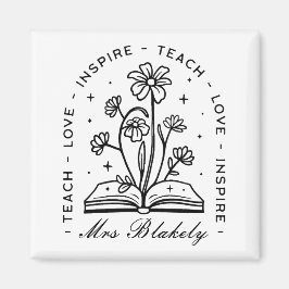 Imán El amor de enseñanza inspira el nombre personaliza