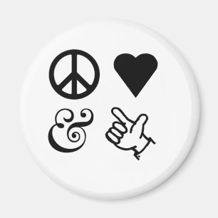Imán El amor de la paz y consigue sus armas para arriba
