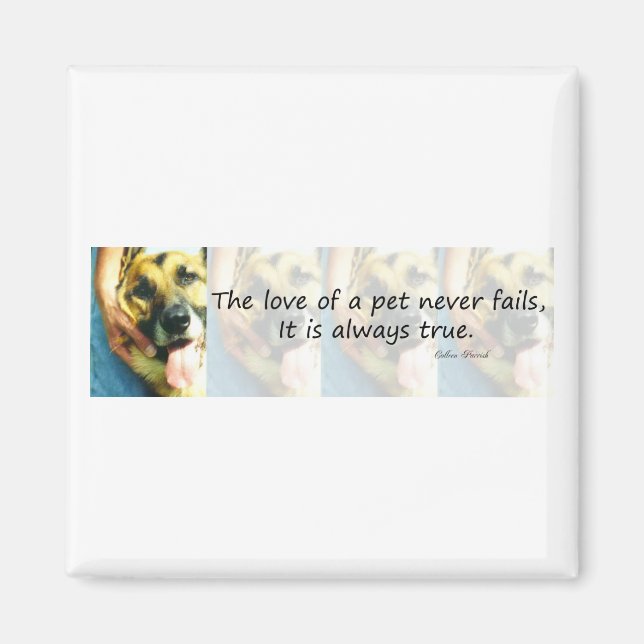 Imán El amor de un Mascota (Frente)
