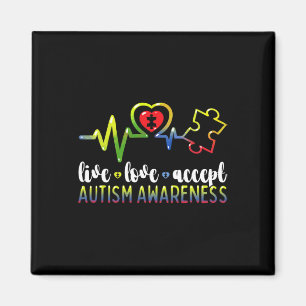 Imán El amor en vivo acepta la conciencia del autismo