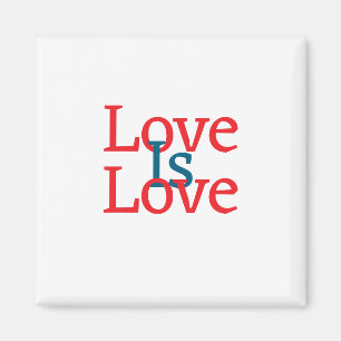 Imán El amor es amor orgullo azul rojo Junio LGBTQ simp