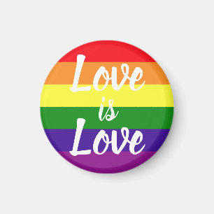 Imán El amor es amor, orgullo gay arcoiris