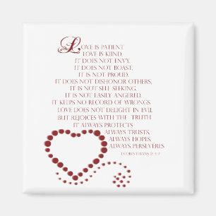 Imán El amor es el amor paciente es amable 1 Corinthian