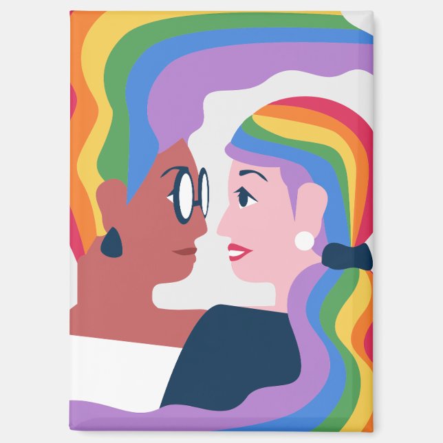 Imán El amor es El día de San Valentín del Orgullo del  (Anverso)