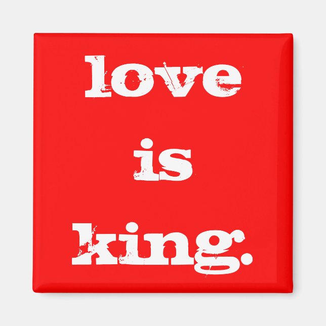 IMÁN EL AMOR ES EL REY MAGNET (Frente)