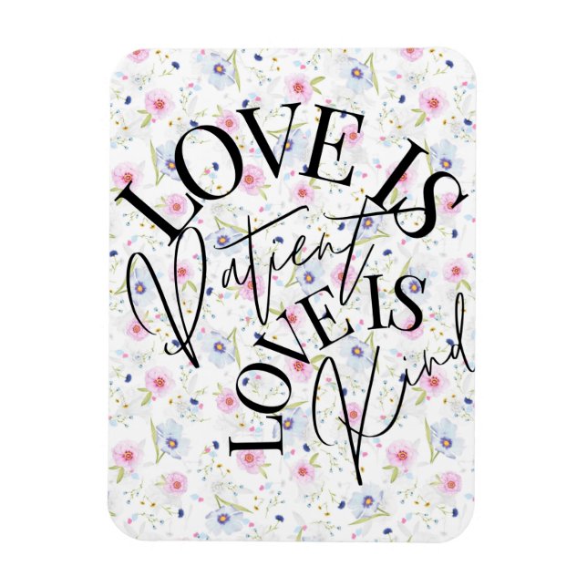 Imán El amor es paciente, el amor es amable (Vertical)