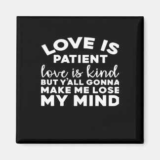 Imán El amor es paciente el amor es amable divertido bo