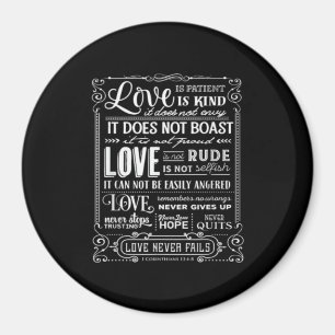 Imán El Amor Es Paciente y Amable el Amor Nunca Falla S
