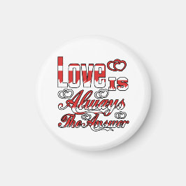 IMÁN EL AMOR ES SIEMPRE EL BOTÓN DE RESPUESTA A IMAGEN