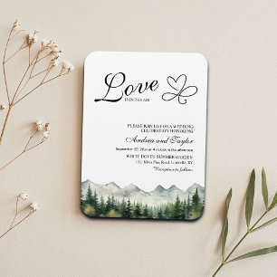 Imán El amor está en el aire Casual Wedding Invitation