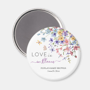 Imán El amor está en flor Libélulas Favor de baby showe