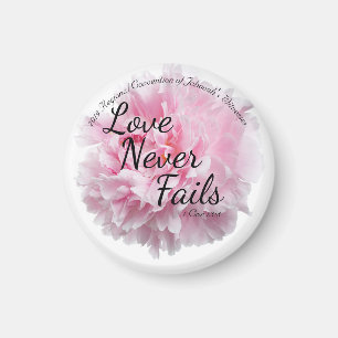 Imán El amor floral del Peony nunca falla al convenio