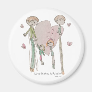 Imán El amor hace a una familia de Annika--Imanes