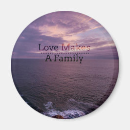 Imán El amor hace una adopción familiar - cuidado en el