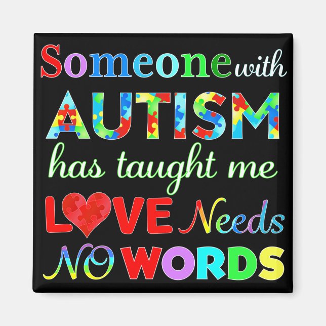 IMÁN EL AMOR NO NECESITA AUTISMO DE PALABRAS (Frente)