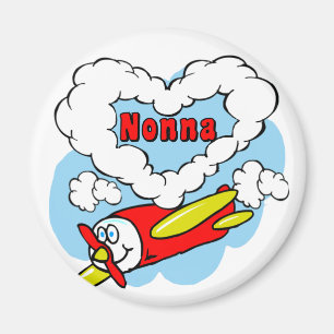 Imán El amor Nonna embroma el aeroplano