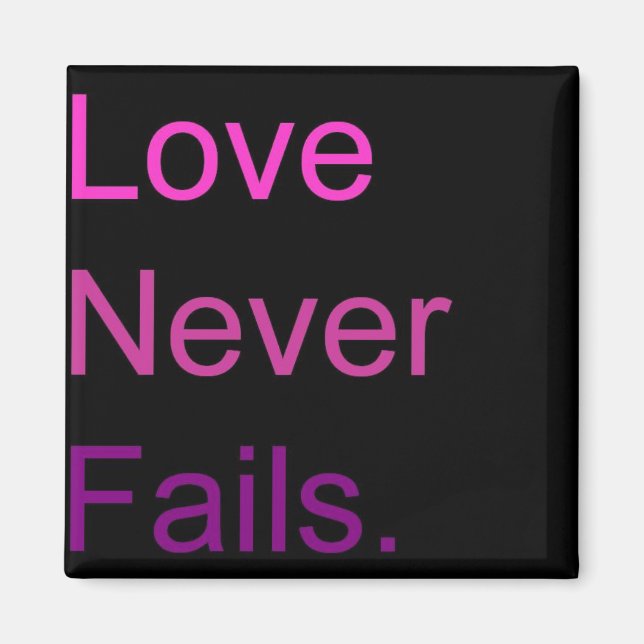 Imán El amor nunca falla (Frente)