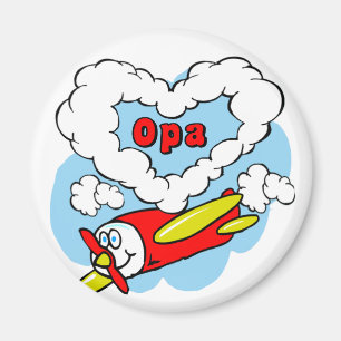 Imán El amor Opa embroma el aeroplano