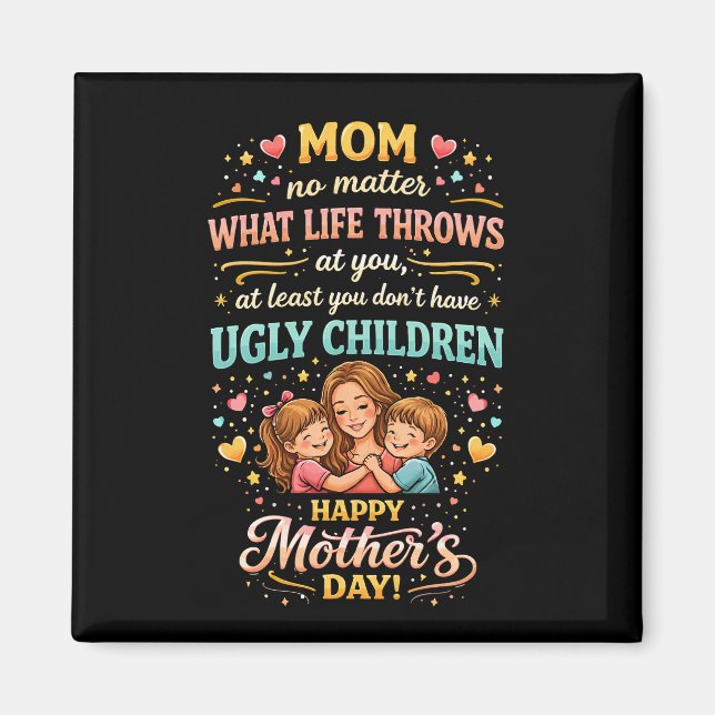 Imán El Amor Sonriente de Mamá (Frente)