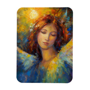 Imán El Ángel Amarillo Azul Brilla Todas Las Ocasiones