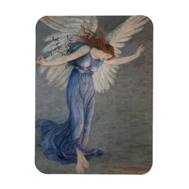 Imán El ángel de la paz (por Walter Crane) (Vertical)