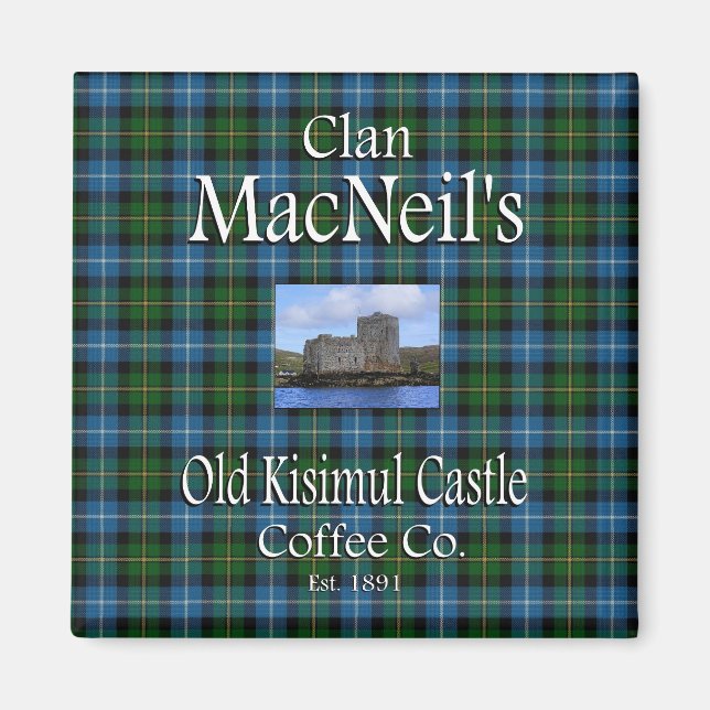 Imán El antiguo Castillo de Kisimul Coffee Co. de Clan  (Frente)