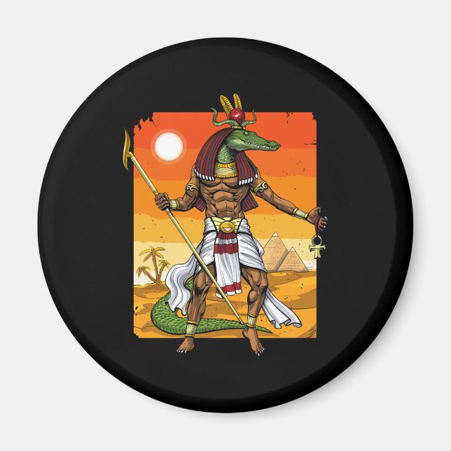 Imán El antiguo Dios Egipcio Sobek (Frente)