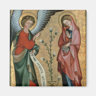 Imán El anuncio, c.1330 (aceite en el panel)