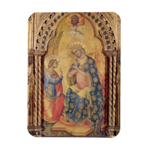 Imán El anuncio (parte del polyptych) (aceite en el