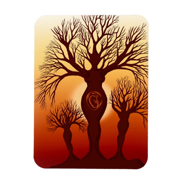 Imán El árbol de la maternidad (Vertical)
