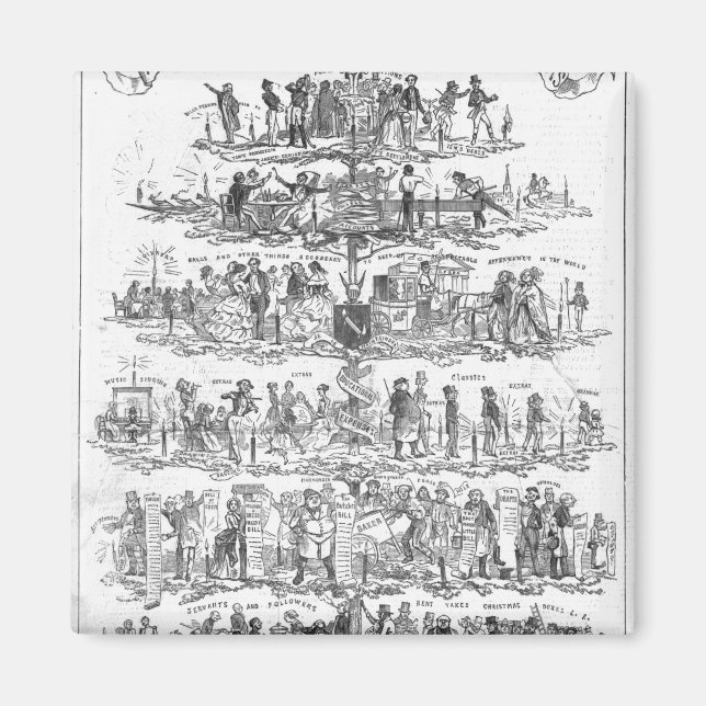 Imán El árbol de Navidad (Frente)