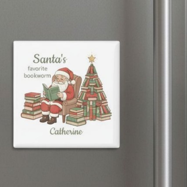Imán El árbol de Navidad de libros favorito de Santa (Subido por el creador)