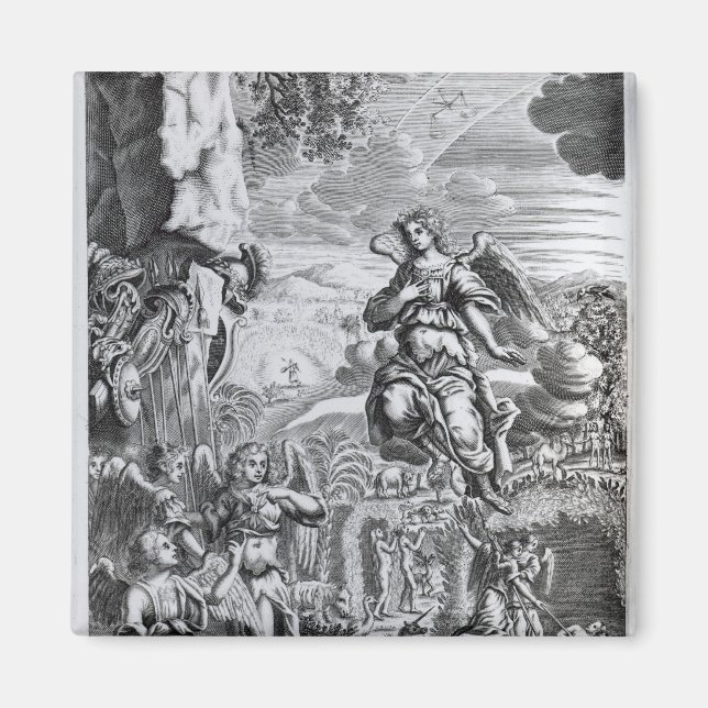 Imán El arcángel Uriel informa a Gabriel (Frente)