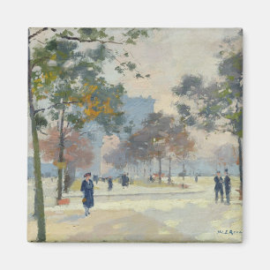 Imán El Arco del Triunfo en otoño, París