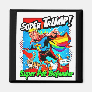 Imán El Arcoiris SuperTrump 2025 Protege Nuestros Gatos