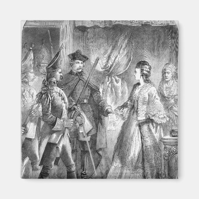 Imán El arresto de Caroline Matilda (Frente)