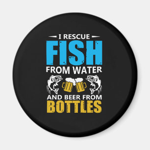 Imán El arte de la pesca rescata peces del agua