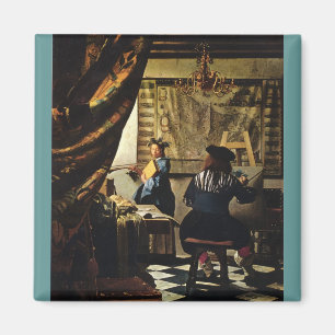 Imán El arte de la pintura de Johannes Vermeer, alreded