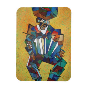 Imán El arte del cubismo acordeonista