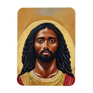 Imán El arte del retrato de Jesucristo del hombre afric