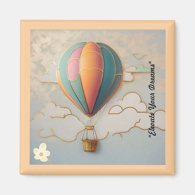 Imán "El arte del vuelo" (Frente)