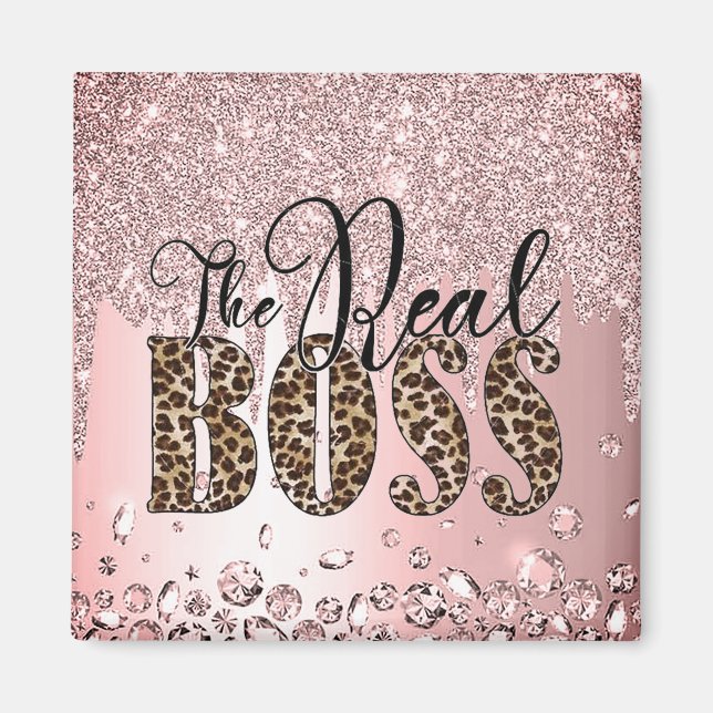 Imán El arte fluido de lujo mármol La verdadera chica d (Frente)